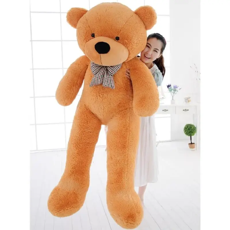 Urs de Plus Maro Cu Fundita 180 cm Moale si Pufos4