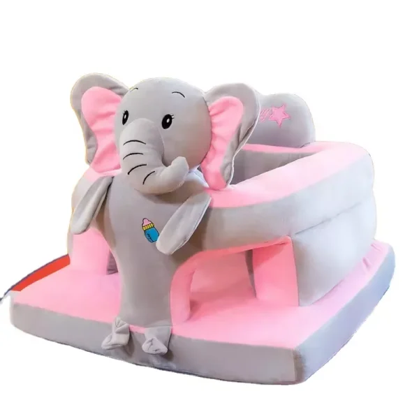 Fotoliu Plus pentru Bebelusi cu Spatar Model Elefant