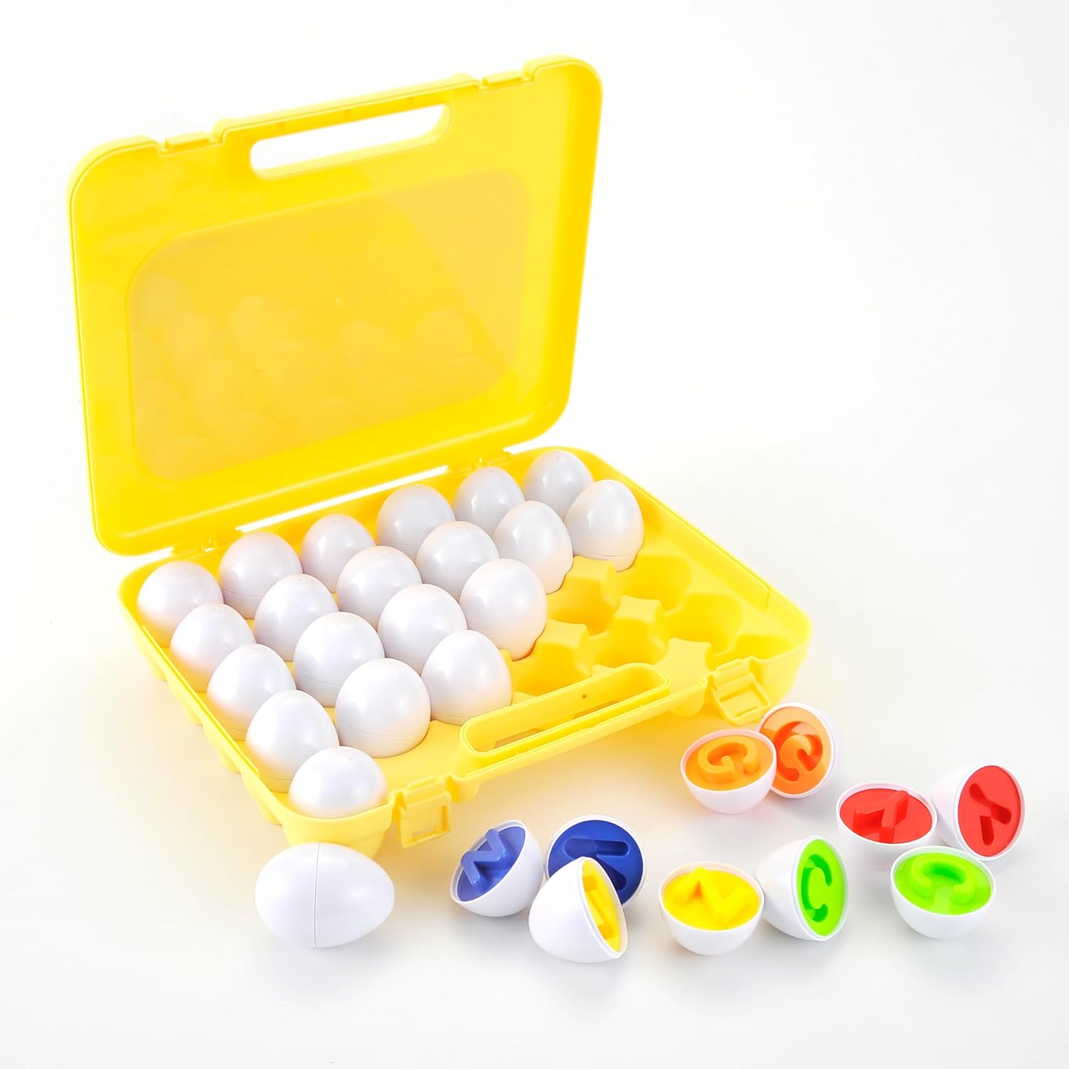 Joc Educativ pentru Copii Matching Eggs de Asociere cu Litere 5