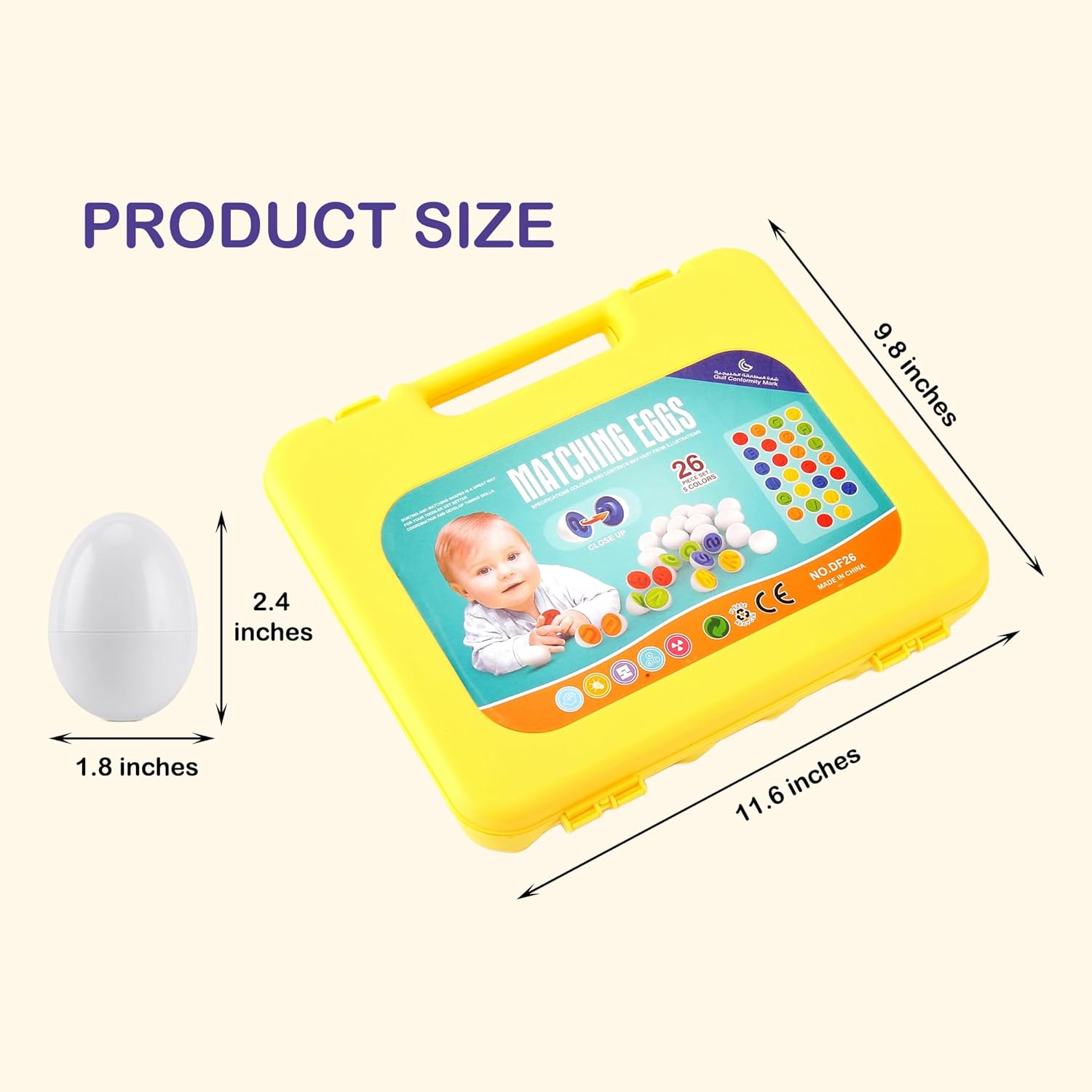 Joc Educativ pentru Copii Matching Eggs de Asociere cu Litere 6