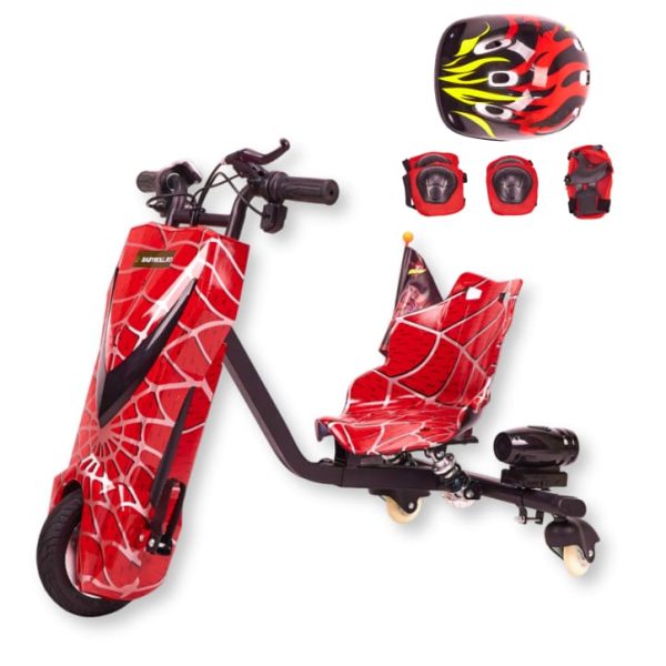 Tricicleta Electrica Drift 8 Inch pentru Copii cu Efecte de Fum