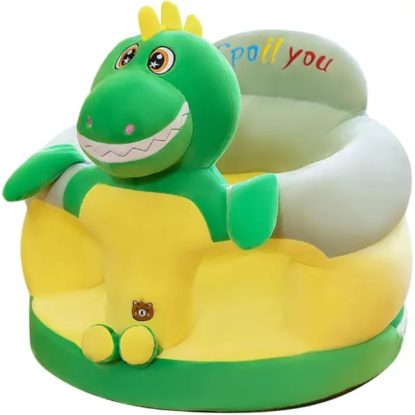 Fotoliu Bebelus Model Dinozaur din Plus Verde