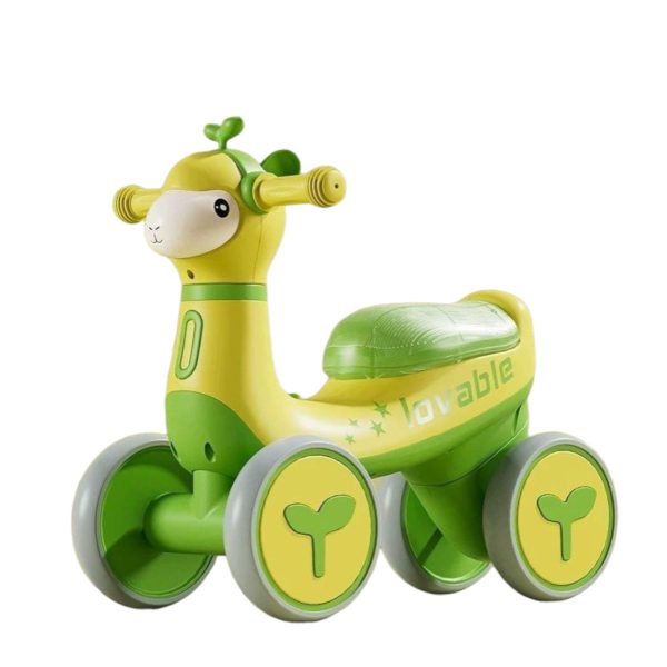 Bicicleta de Echilibru pentru Copii Lumini si Sunete Oita Galbena