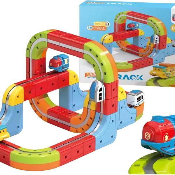 Joc de Constructie Stem cu Circuit Magnetic pentru Copii 38 Pcs