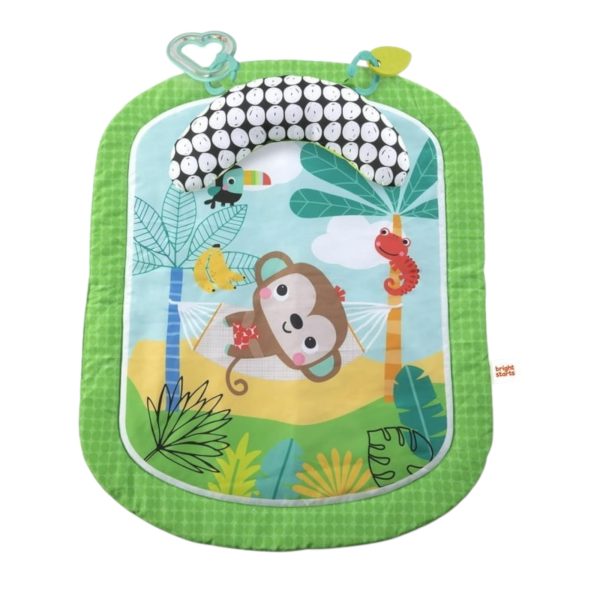 Saltea de Activitati Bebelusi cu Perna de Sprijin si Jucarii Maimutica