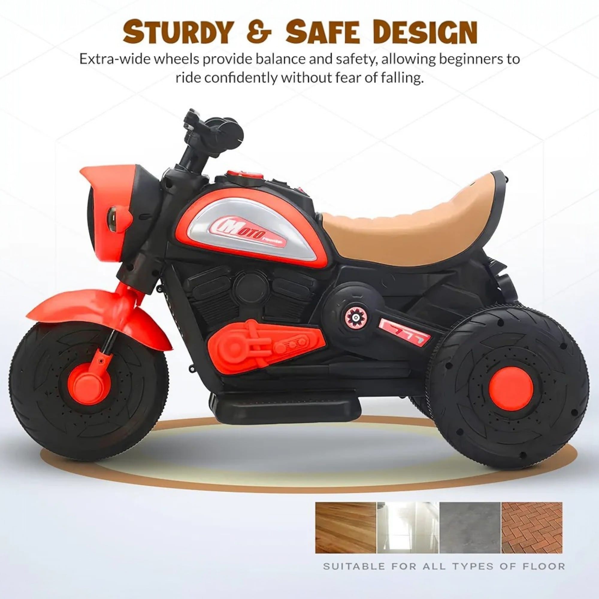 Motocicleta Electrica pentru Copii cu 3 Roti Sunete si Lumini 2