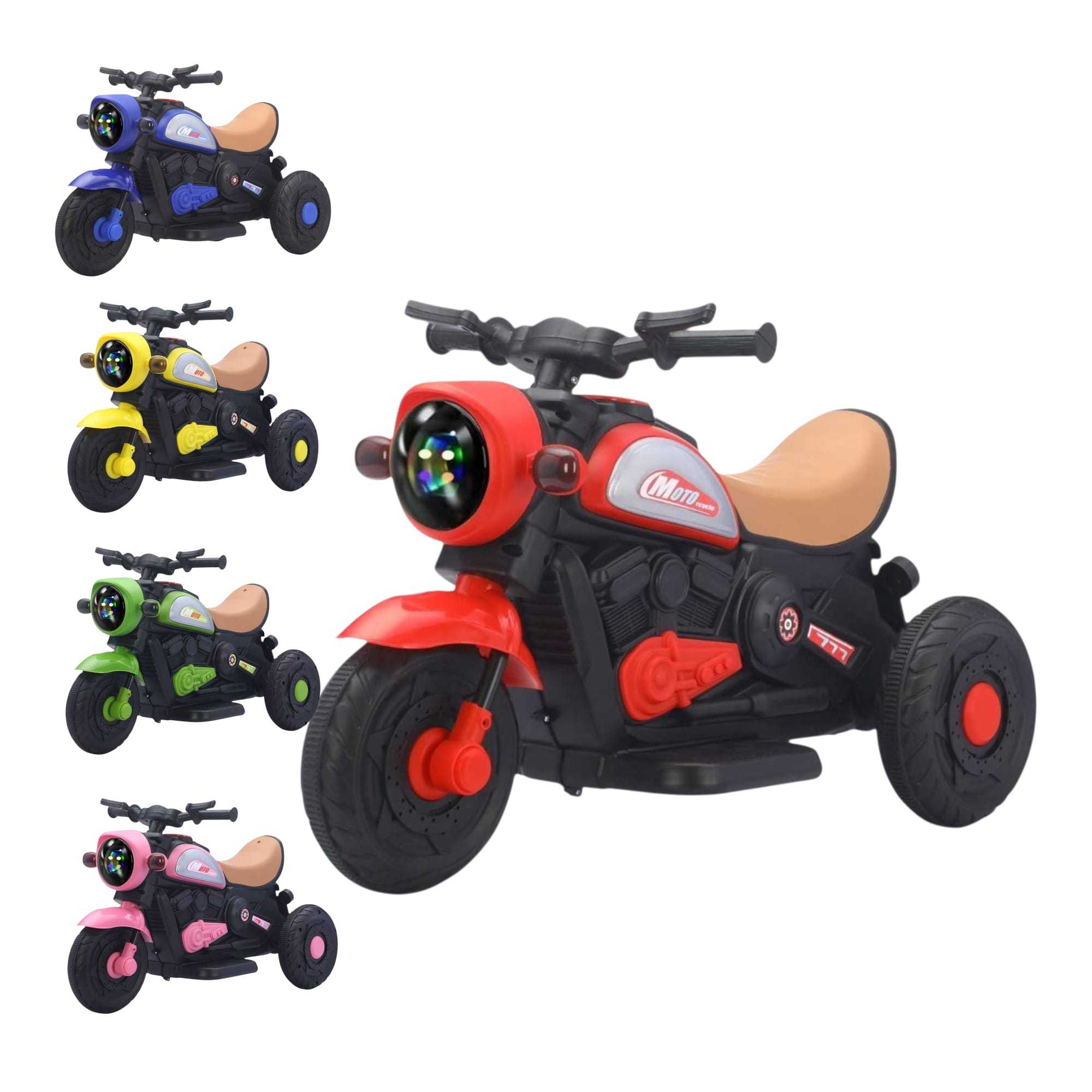 Motocicleta Electrica pentru Copii cu 3 Roti Sunete si Lumini