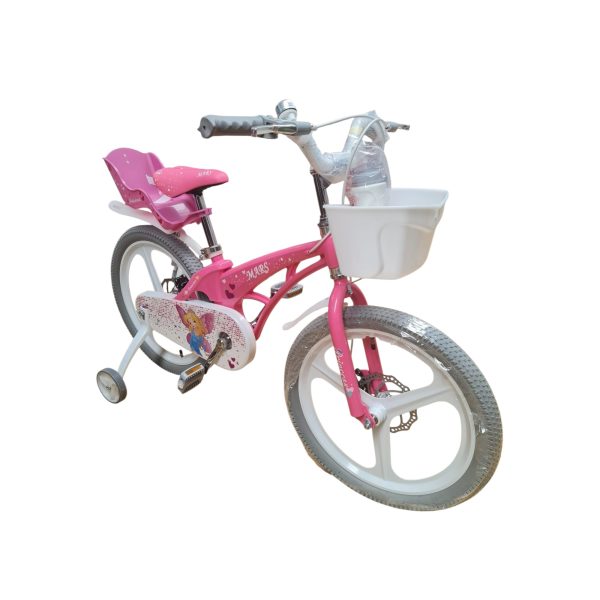 Bicicleta Roz pentru Copii 20 Inch Cadru Magneziu Frane pe Disc