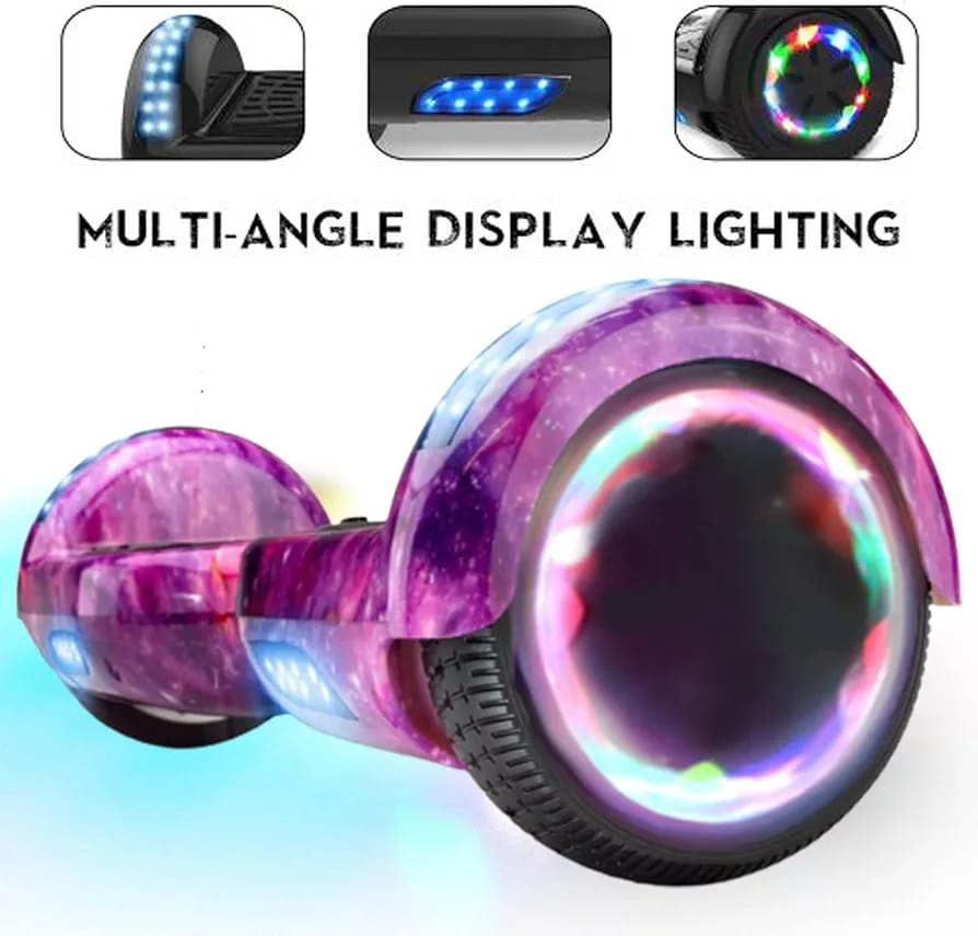 Hoverboard 6.5 Inch 500 W cu Bluetooth Telecomanda si Lumini4