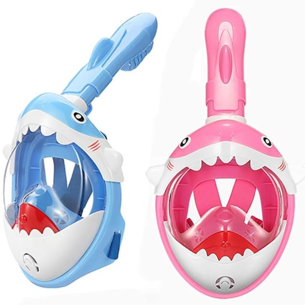 Masca Snorkeling pentru Copii cu Design Rechin si Tub