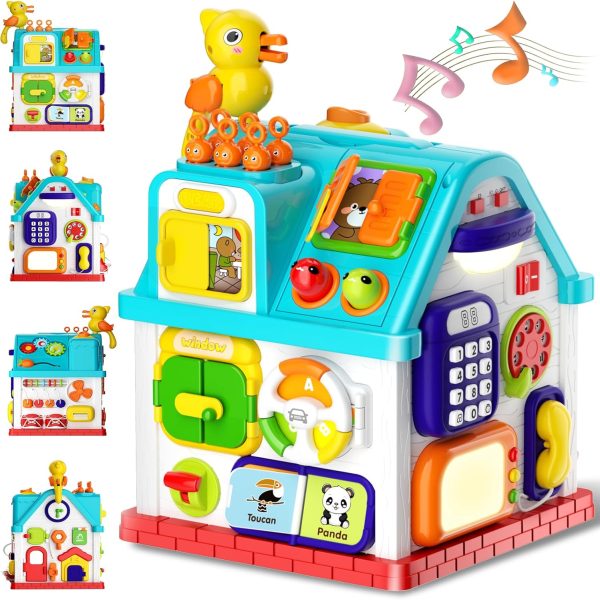 Casuta Educativa Montessori cu Activitati 20 in 1 pentru Bebelusi