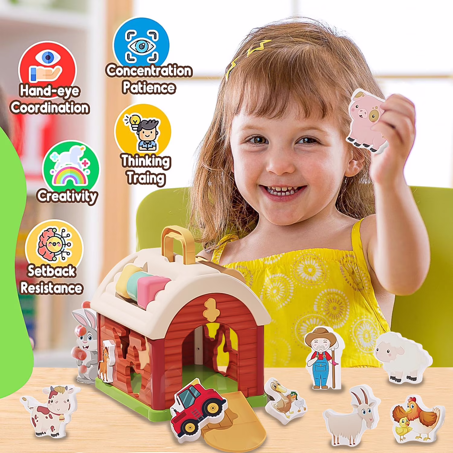 Ferma Educativa Montessori Jucarie Multifunctionala pentru Copii4