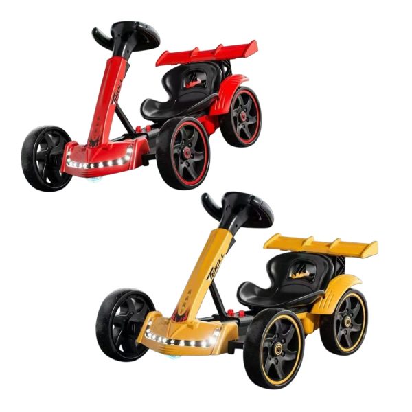 Drift Kart Electric pentru Copii cu Telecomanda Bluetooth Led 12V