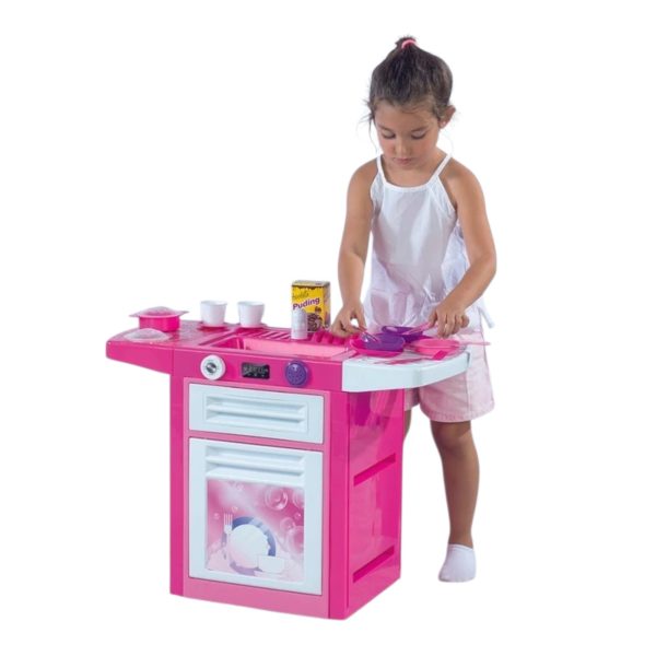 Jucarie Masina de Spalat Vase Unicorn cu Vesela si Accesorii