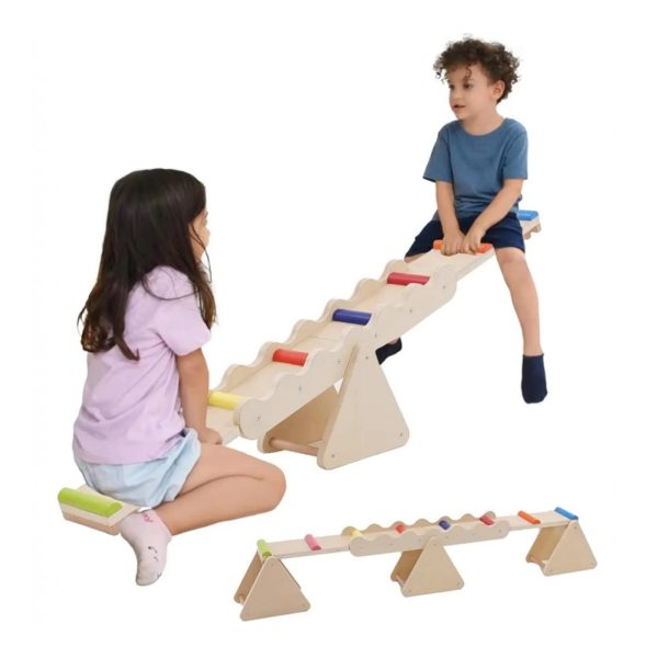 Balansoar din Lemn Multifunctional pentru Copii