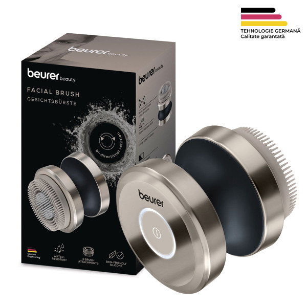 Perie Faciala Rotativa Design Ergonomic cu Accesorii 1