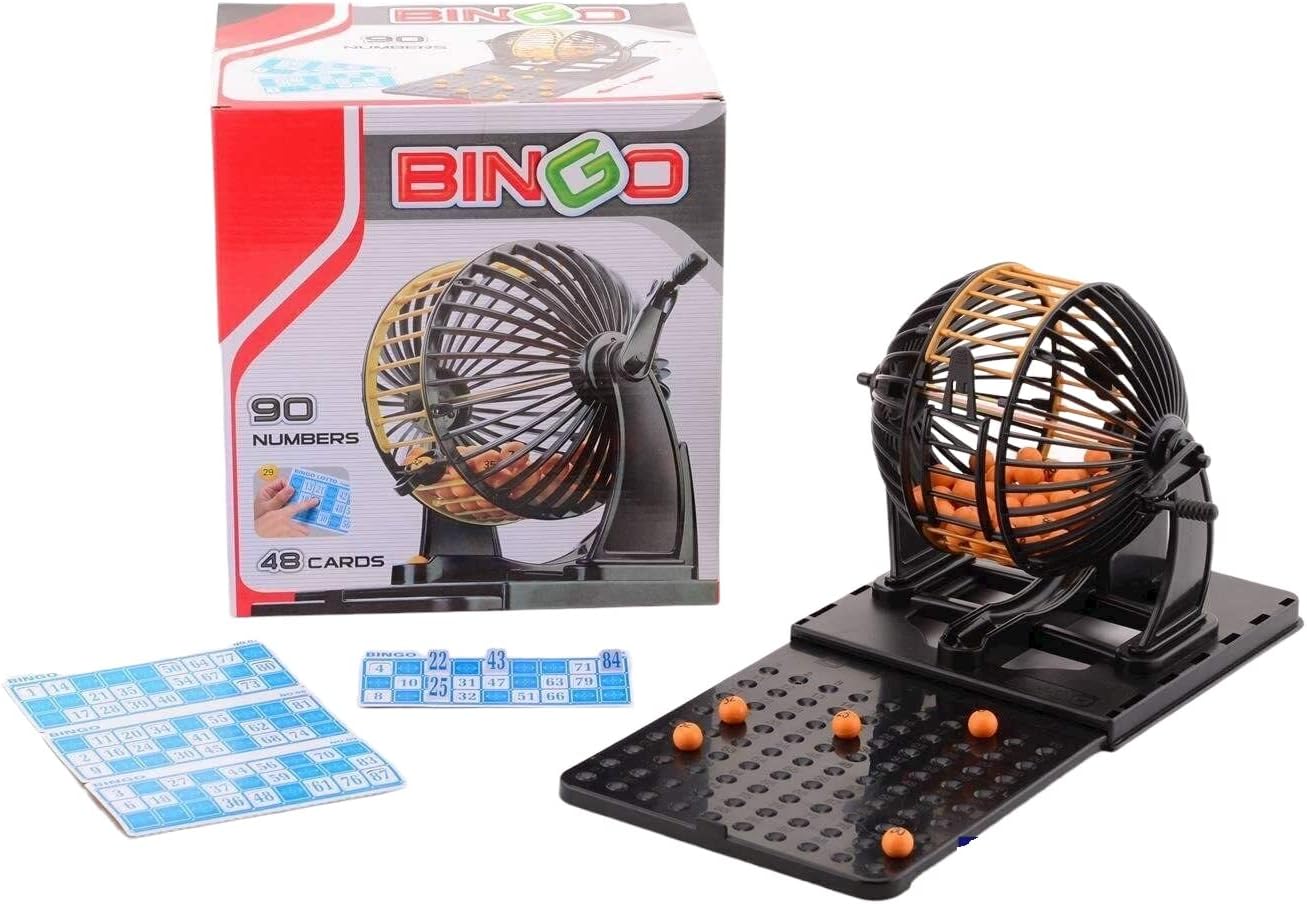 Joc Bingo cu Aparat de Extragere 90 de Numere si Cartonase