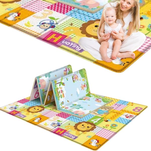 Covoras de Joaca Bebe din Spuma XPE 180x150 cm Pliabil