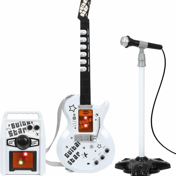 Jucarie Chitara Electrica pentru Copii cu Microfon si Amplificator