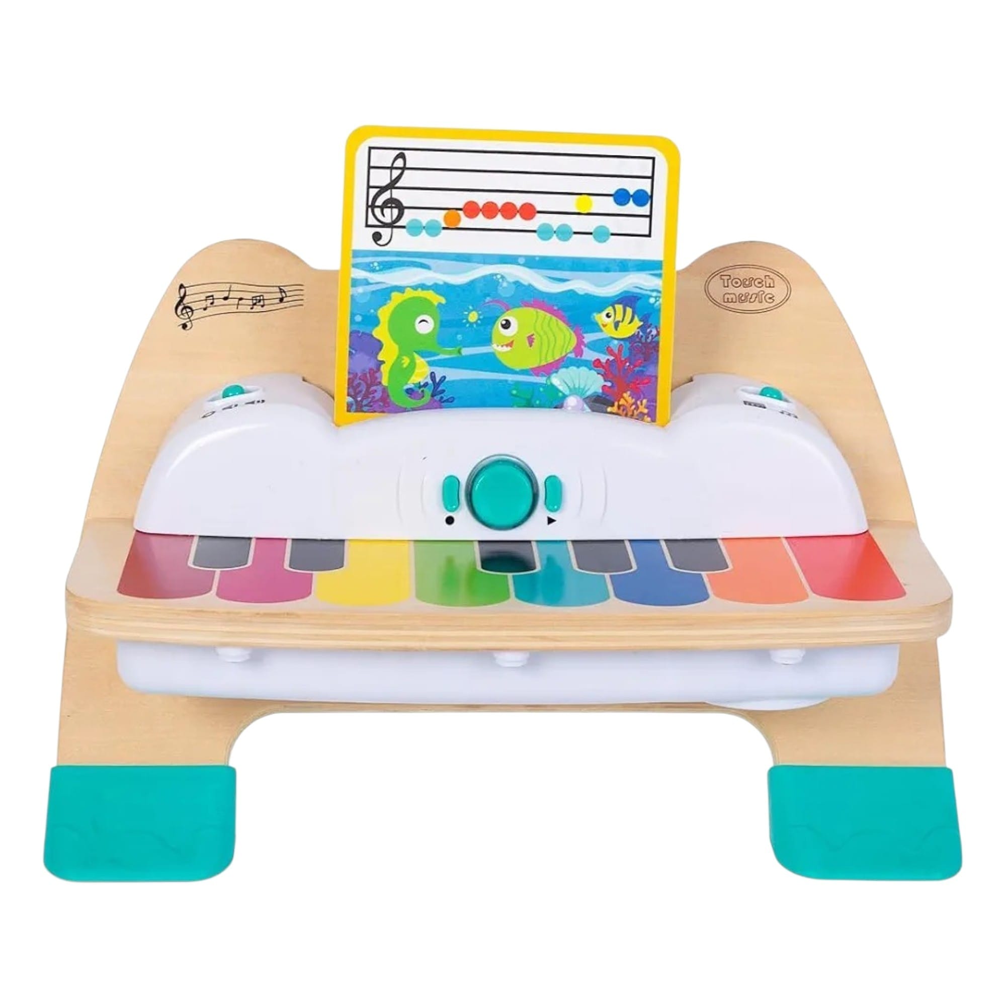 Pian Muzical Interactiv Tactil din Lemn cu Carduri Muzicale 2