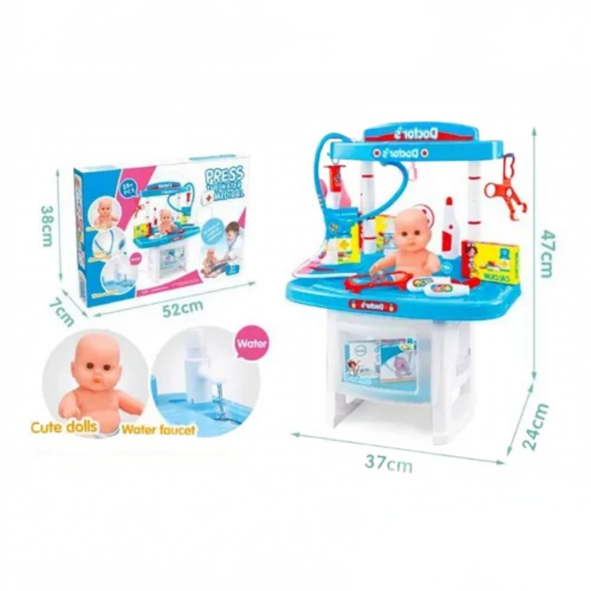 Set de Doctor Interactiv pentru Copii cu Bebe si Accesorii 1