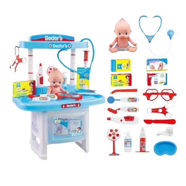 Set de Doctor Interactiv pentru Copii cu Bebe si Accesorii