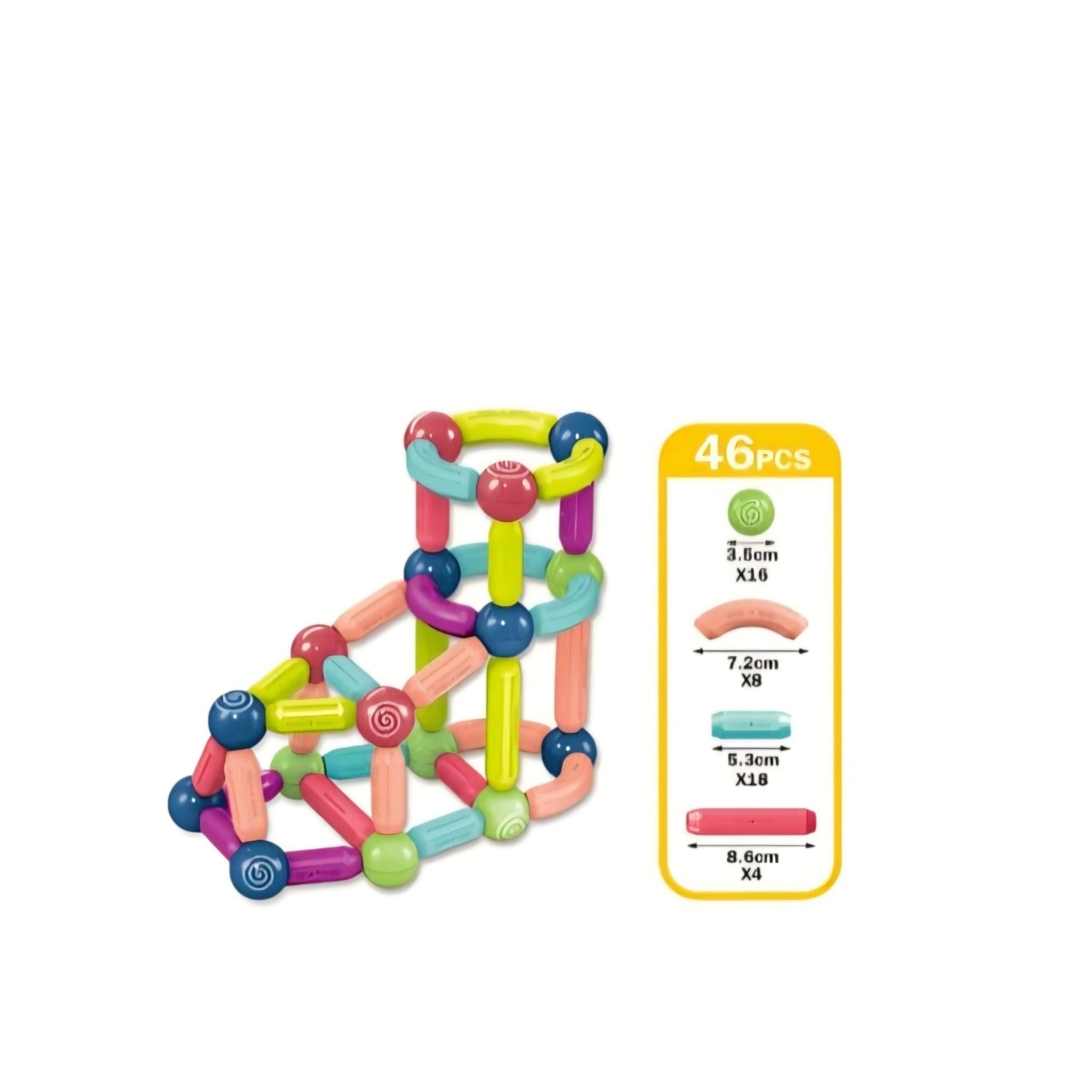 Joc de Constructie Magnetic Magnet Stick pentru Copii 3