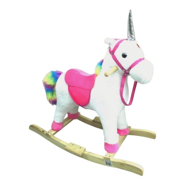 Balansoar Unicorn din Plus cu Sunete pentru Copii