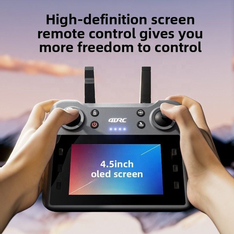 Drona Inteligenta cu Telecomanda Ecran 4 Inch 3 Camere HD 3