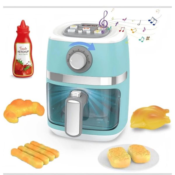 Jucarie Airfryer cu Functie de Schimbare a Culorii Alimentelor