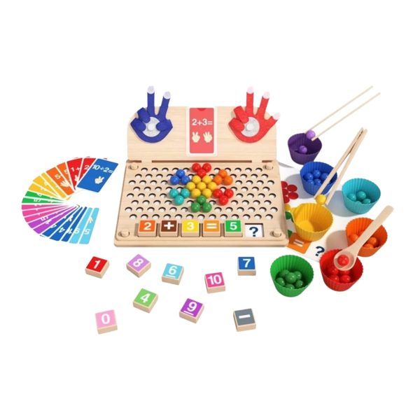 Joc Educativ de Matematica si Motricitate Montessori din Lemn
