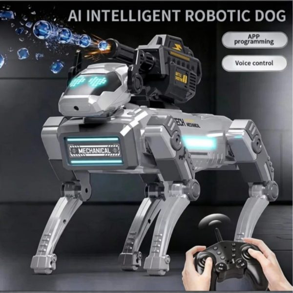 Robot Inteligent RoboDog cu Telecomanda si Efecte Speciale