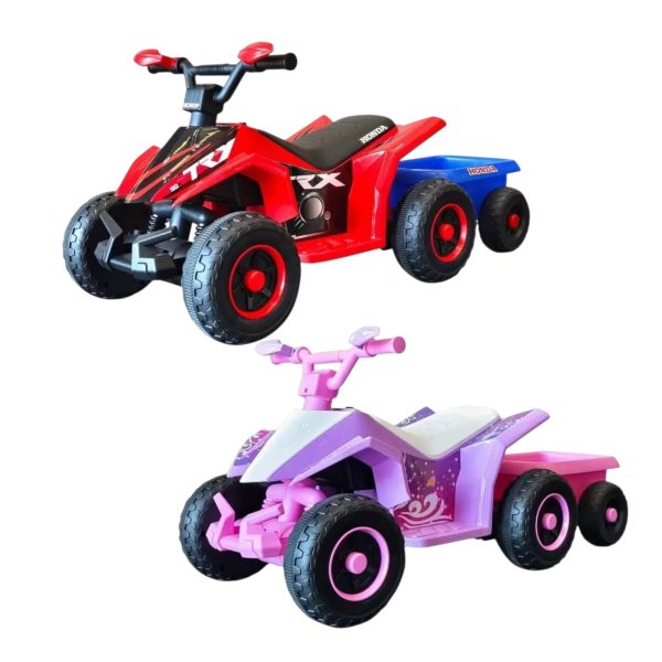 ATV Electric pentru Copii cu Remorca Detasabila