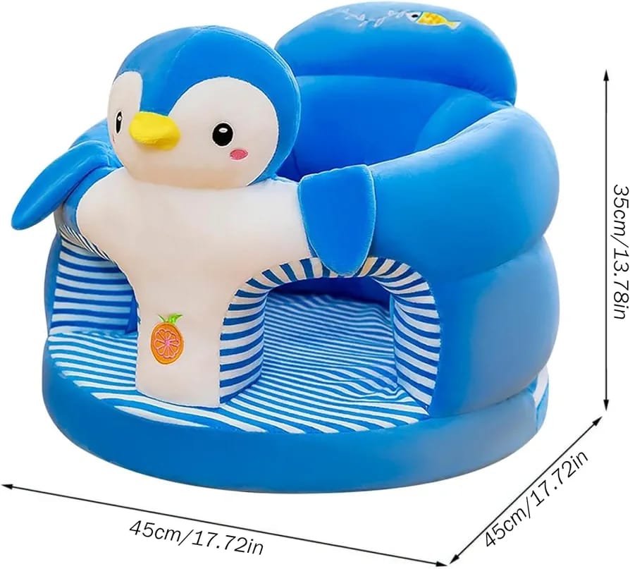Fotoliu de Plus cu Spatar pentru Bebelusi Pinguin 1