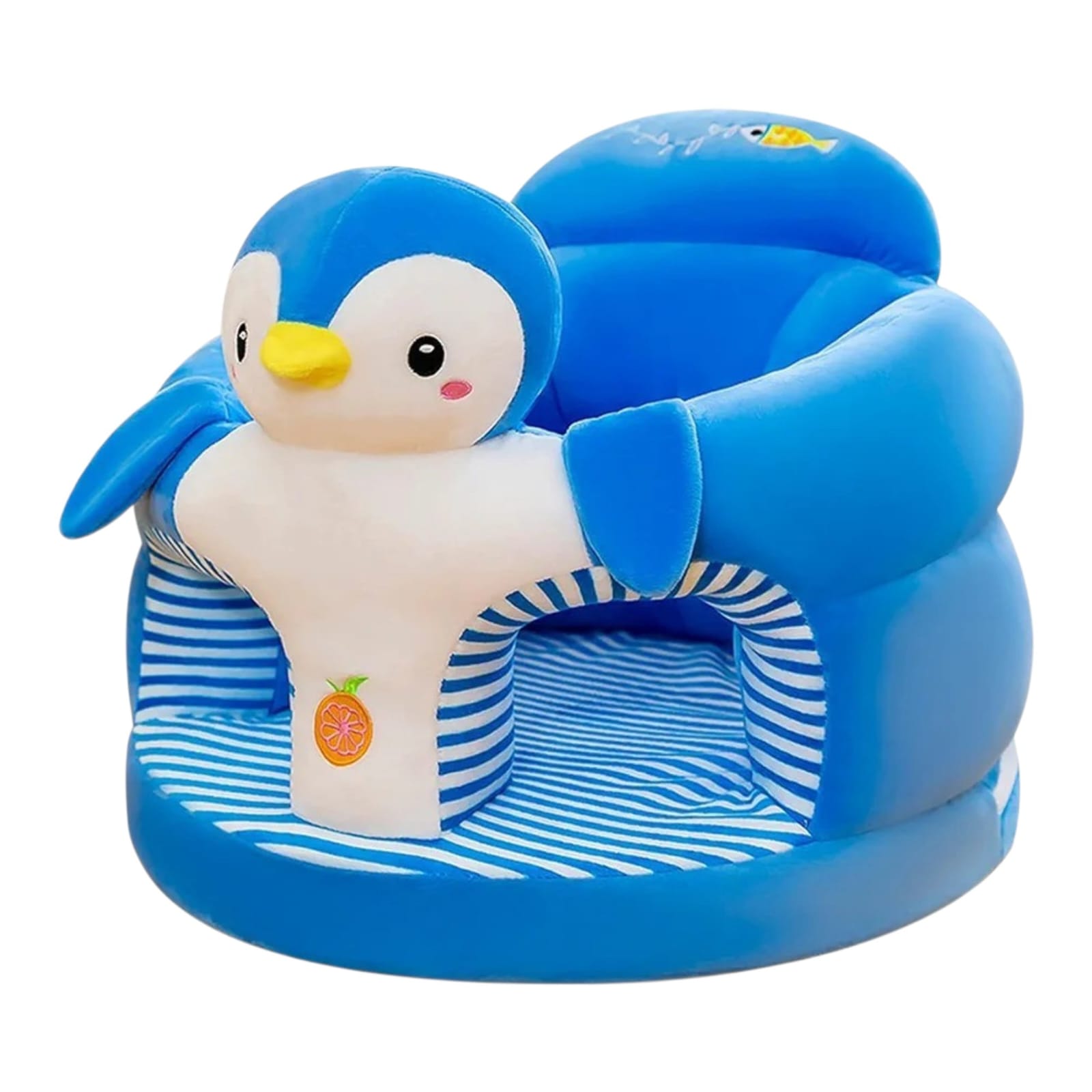 Fotoliu de Plus cu Spatar pentru Bebelusi Pinguin