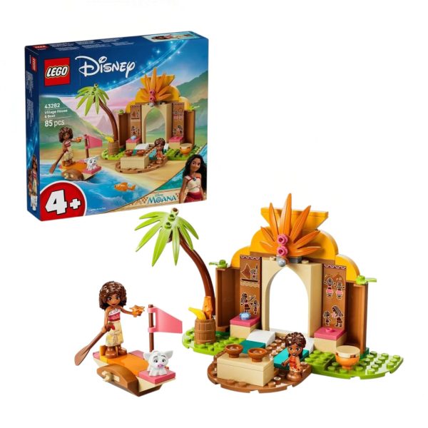 Set de Constructie Lego Disney Casa din Sat si Barca Moanei