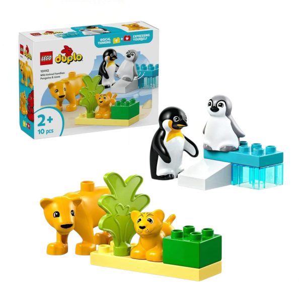 Set de Constructie Lego Duplo Pinguini si Lei 10 Pcs