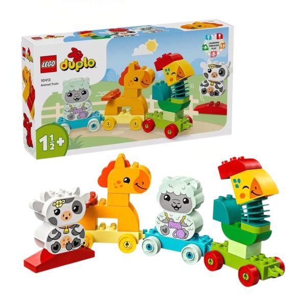 Set de Constructie Lego Duplo Trenulet cu Animale 19 Pcs