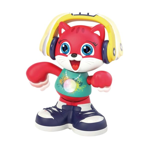 Jucarie Interactiva pentru Copii Dancing Cat cu Sunete si Lumini